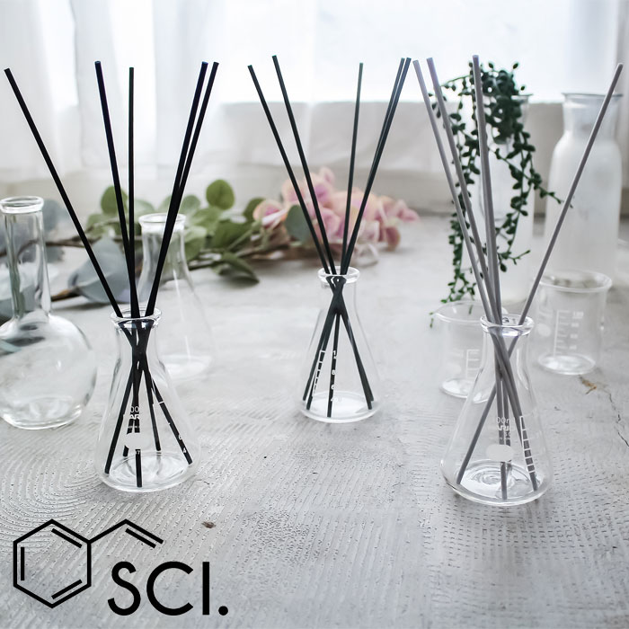 ルームフレグランス スティック ガラス ディフューザー アロマ アロマディフューザー リードディフュー..