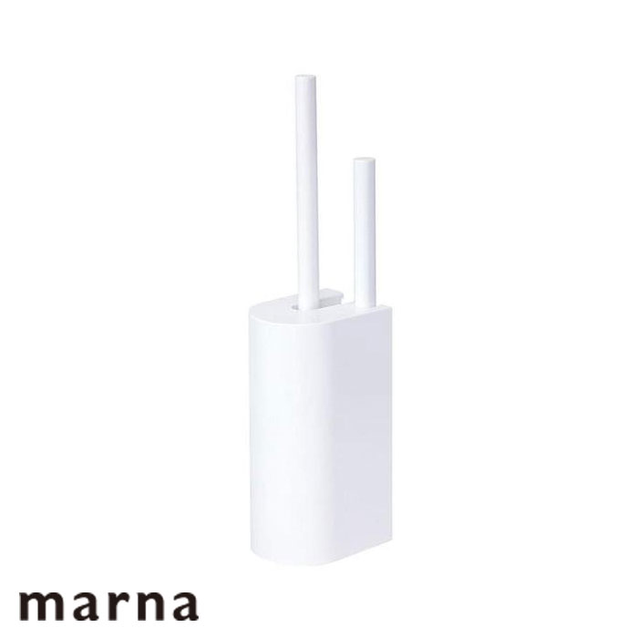 Rakuten - トイレブラシ ケース付き スリム マーナ ブラシ トイレ marna 2in1 SLIM トイレ掃除 掃除用品 ミニブラシ付き シンプル クリーナー トイレタリー おしゃれ
