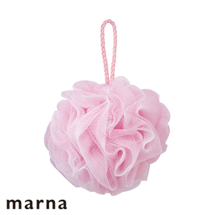 ボディタオル 泡立てネット ボディスポンジ 泡工場 シャボンボール MARNA マーナ 二重構造 泡 ネット ボディ 体洗い 洗顔 紐付き 紐 ひも バスグッズ バス用品 風呂用品 風呂グッズ お風呂用品 ボディケア 風呂