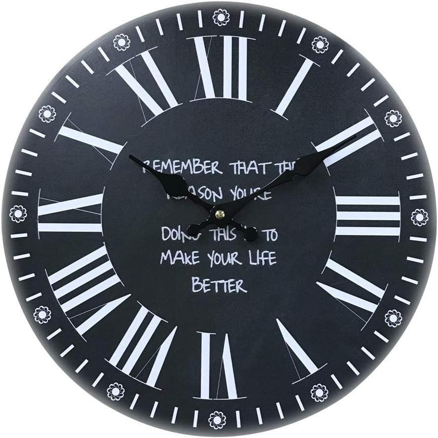 掛け時計 アナログ 時計 33cm 壁掛け時計 ブラックボード Blac 壁掛け おしゃれ 掛時計 モチーフクロッ..