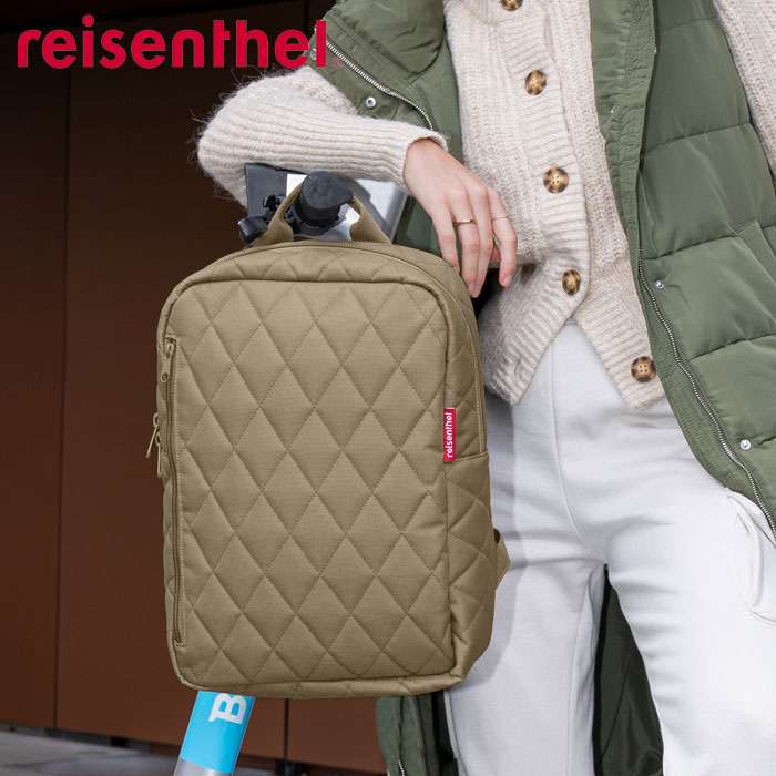 樂天商城 - リュック レディース 通勤 バッグ 13L リュックサック バックパック ライゼンタール reisenthel CLASSIC BACKPACK M RHOMBUS ビジネスリュック ビジネスバッグ 四角 ダブルファスナー 大人 仕事 通学 ノートパソコ
