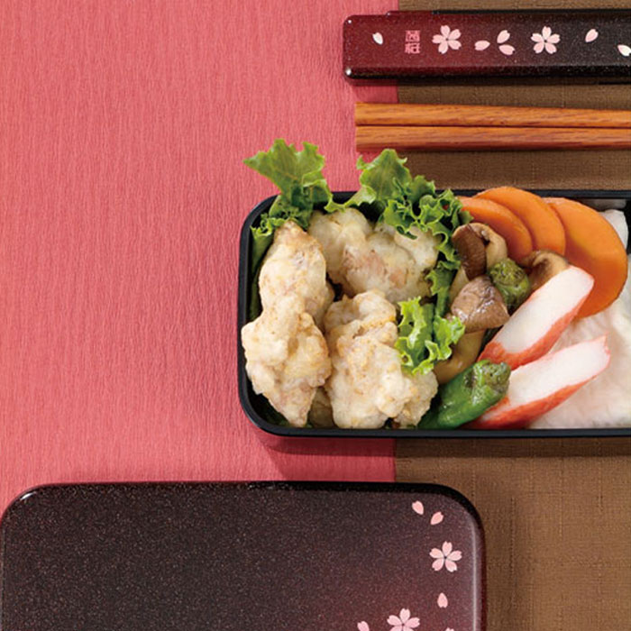 箸 箸箱セット 茜桜 赤 レディース HAKOYA たつみや 箸箱 箸ケース 和風柄 桜 カラトリー 大人 ランチグッズ お弁当グッズ 弁当 メール便