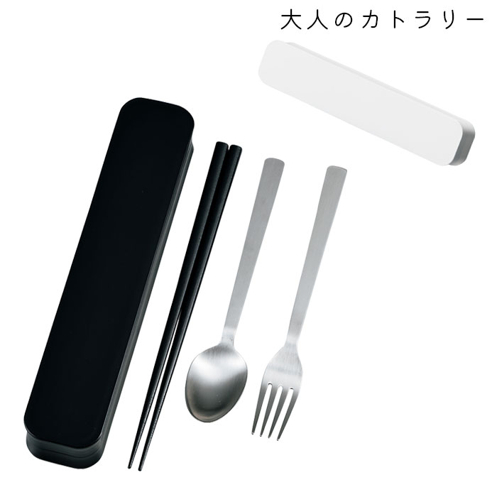 カトラリーセット 大人 お弁当 箸 フォーク スプーン カトラリー セット たつみや HAKOYA レディース メンズ ステンレス 大人のカトラリー モノトーン...
