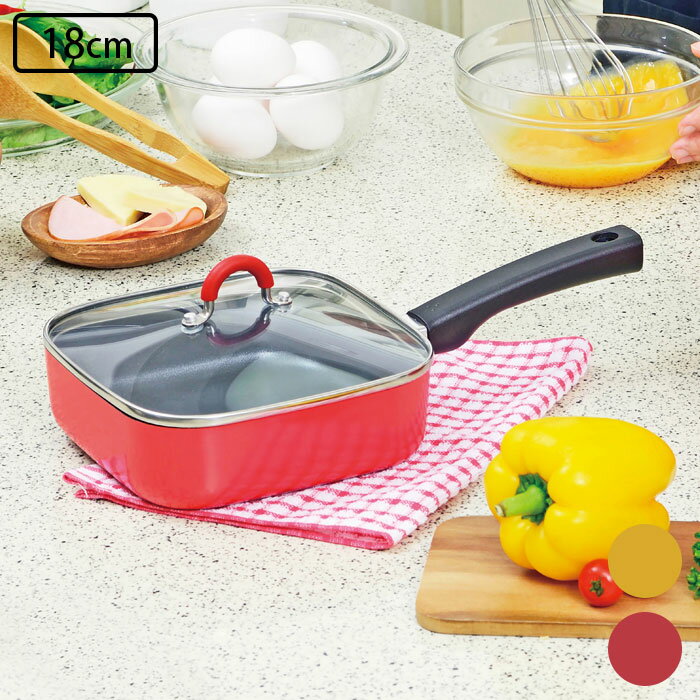 樂天商城 - フライパン IH対応 深型 正方形 四角 ガラス蓋付き スクエアパン 1.6L 鍋 ガス火対応 アルミ製 Tomay 角型 to may To May トゥーメイ アルミフライパン アルミ鍋