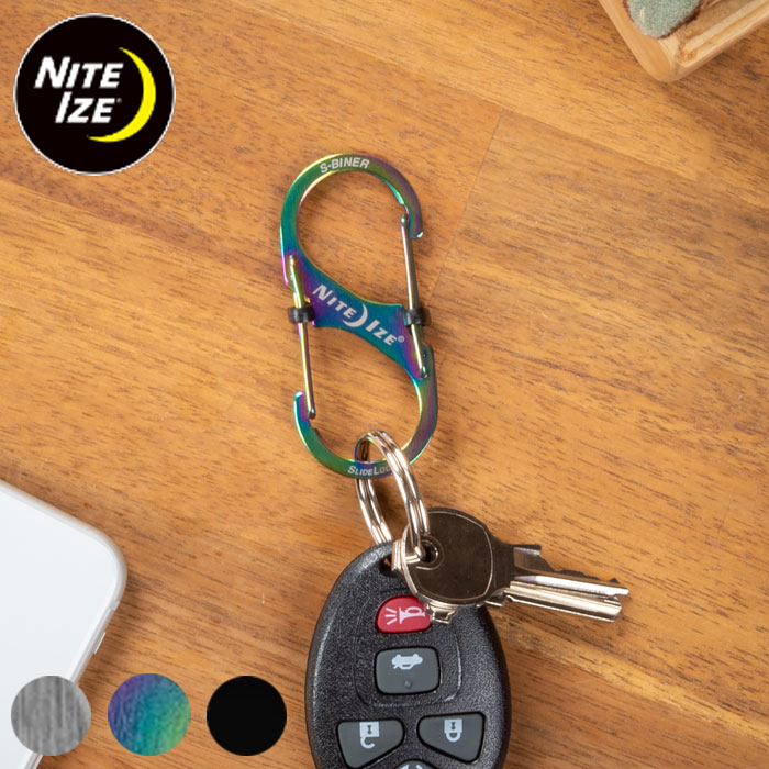 カラビナ スライドロック エスビナー ＃3 幅3×高さ6.8cm NITEIZE ナイトアイズ ステンレススチール ア..