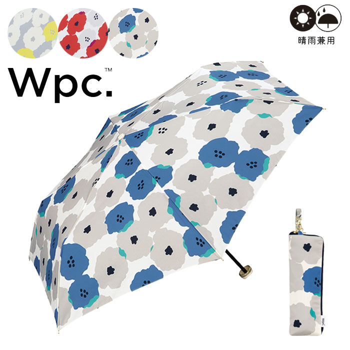 ワールドパーティー wpc 折りたたみ傘 折りたたみ 傘 レディース 雨傘 ピオ二 mini 50cm ワールドパーティー 552-116 スリム 花柄 撥水 グラスファイバー 晴雨兼用 日傘 紫外線対策 UVカット アンブレラケース コンパクト 通勤 通学 旅行