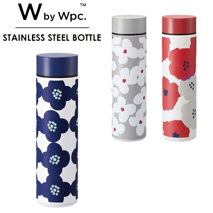 ステンレスボトル おしゃれ 水筒 450ml レディース Wpc ワールドパーティー STAINLESS STEEL BOTTLE W045 保温 保冷 直飲み 蓋付き 花柄 フラワー ステンレス タンブラー マグボトル 持ち運び ボトルマグ オフィス アウトドア 大人 仕事 コーヒー 職場