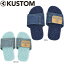 Kustum カスタム ビーチサンダル キッズ Kid's Kadillac Denim ヌードルワイヤーサンダル ネイビー ブルー 18cm 20cm 22cm AI208903 ビーサン サンダル ワイヤー おしゃれ 海 プール ビーチ デニム 子供郵 メール便 2,090円
