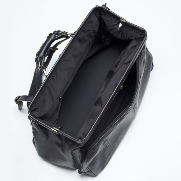 【ポイント10倍】木和田 Retro レトロ 2way ボストンバッグ トラベルバッグ ショルダーバッグ 2ルーム 口金式 ダレス式 日本製 ブラック 1484-BK monosapiens-10014206 Detailsbymonosapiens楽天市場支店 サンプル画像3