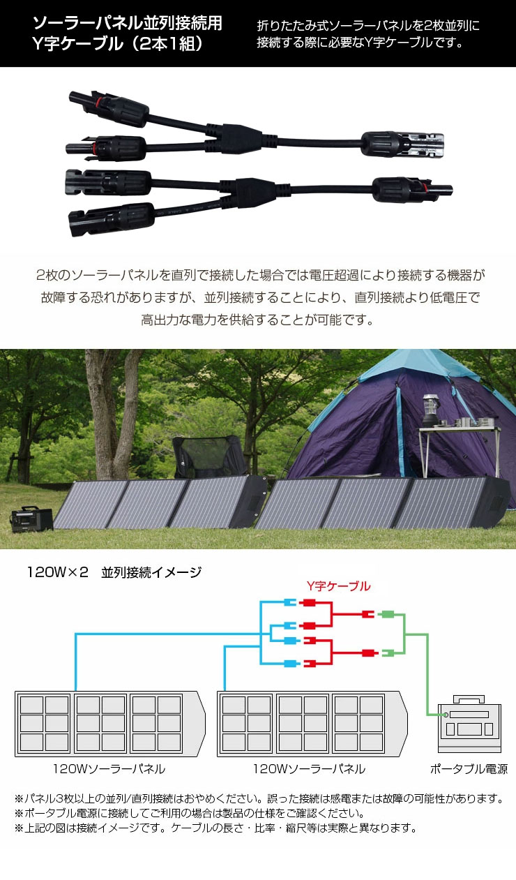 �����顼�ѥͥ�������³�ѡ�MC4 Y�������֥��2��1�ȡ�