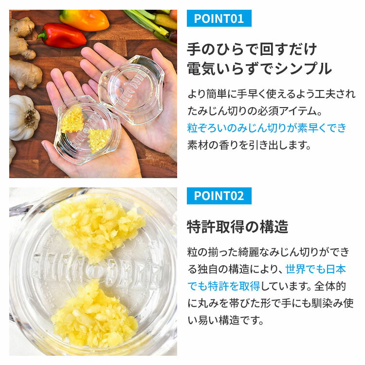 【1/14「ぽかぽか」で紹介】ガーリックツイスト 4.0 ネクストレンド NexTrend GARLIC TWIST ガーリックプレス GT4C みじん切り器 にんにくつぶし にんにく おろし器 クリア 食洗機対応 【ポイント11倍】 3