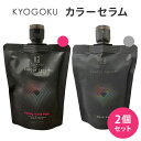 2個セット KYOGOKU カラーセラム ファンシービビッドピンク ダークアッシュ 200g×2 キョウゴク カラーバター カラートリートメント ヘアカラー 髪色 高発色 ブリーチ 日本製 サロン専売 1個2440円【メール便送料無料】