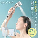 【クーポン利用で3100円OFF】【正規販売店】SALONIA ファインバブルクリア セット シャワーヘッド 節水 ウルトラファインバブル サロニア ミスト ヘ...
