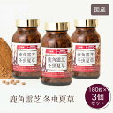 【クーポン利用で2500円OFF】鹿角霊芝 冬虫夏草 3個セット 180粒入り×3 サプリメント 健康食品 漢方 キノコ 霊芝 アミノ酸 β-グルカン コルジセ...