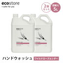 【クーポン利用で1500円OFF】2個セット ecostore エコストア ハンドウォッシュ ワイルドローズ&シダー 5L 詰め替え用 ハンドソープ 大容量 ハンド 手洗い 低刺激 保湿 華やか 自然 エッセンシャルオイル エコ ハラケケ サステナブル
