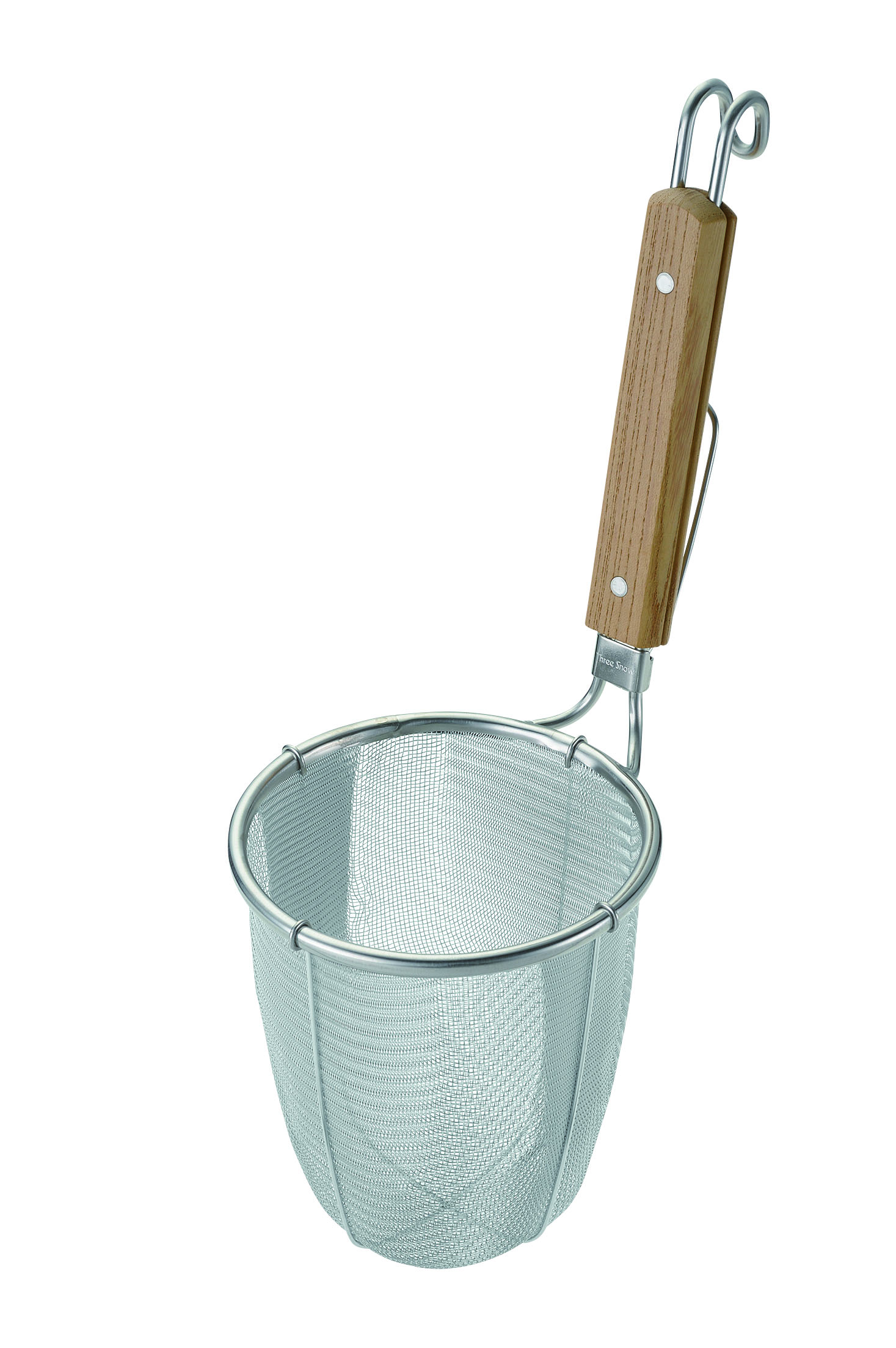 新越ワークス TSステンレス ラーメン専用パワーテボ 深型 極細麺用 引掛付