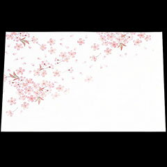 乐天商城 - 遊-ZEN マット 尺三まっと 390×264mm 花雅 桜 HM-1 100枚