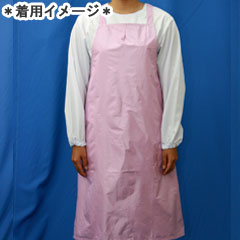 乐天商城 - 福田商店 業務用 らくらくドライエプロン(水洗い用) D-1 ピンク