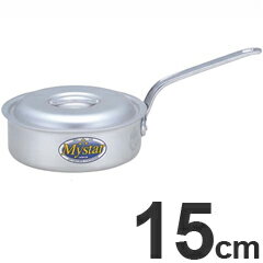 Ih Incompatible - 北陸アルミニウム 業務用 プロマイスター 浅型 片手鍋 15cm HP09-KS157