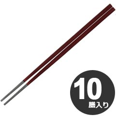 樂天商城 - 福井クラフト PET樹脂塗箸 越前 角箸 22.5cm チーク 2回塗 90030791 10膳入り