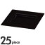 solia ソリア プレート 75×75mm PS30303 ブラック 25枚