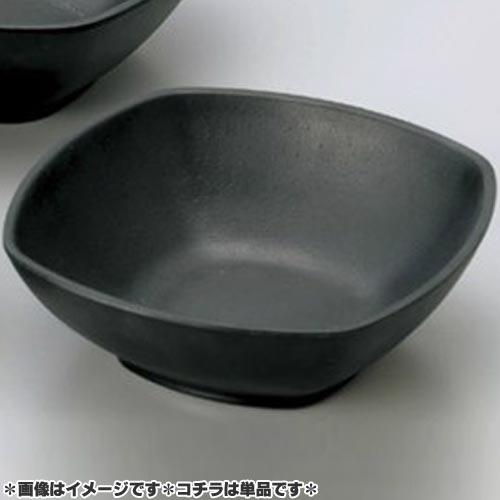 樂天商城 - マイン メラミン食器 メラミンウェア 角深皿 黒 中 M11-133