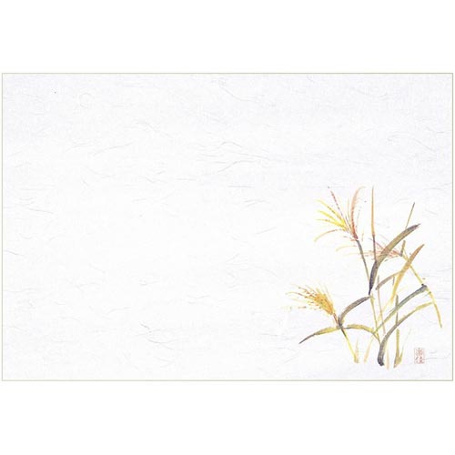 樂天商城 - マイン 業務用 使い捨て テーブルマット 四季紙 千寿 39×26.5cm すすき(9月-11月) 100枚入 M30-214