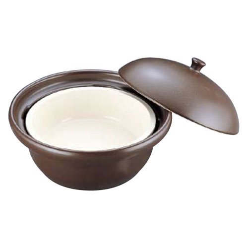 樂天商城 - 萬来鍋 蒸気二重鍋方式 丸型こげ茶 大