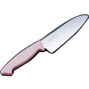 抗菌 チャイルド庖丁 両刃 14cm ピンク