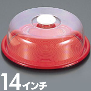 樂天商城 - ケーキ用トレイ ラブリーハット 丸ケーキフード 14インチ 大 MT-539 レッド
