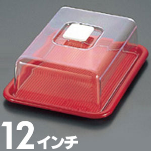 Rakuten - ケーキ用トレイ ラブリーハット 角ケーキフード 12インチ 中 MT-543 レッド