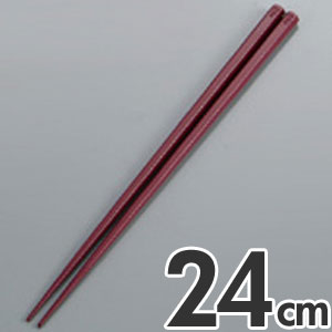 樂天商城 - あけぼの 抗菌 六角 箸 すべり止め付き 24cm アズキ