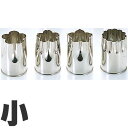 クインローズ 18-8ステンレス 野菜抜型 小 4pcsセット No134