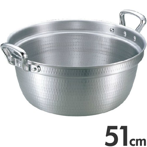 乐天商城 - アカオアルミ 両手鍋 DON 料理鍋 51cm 29L