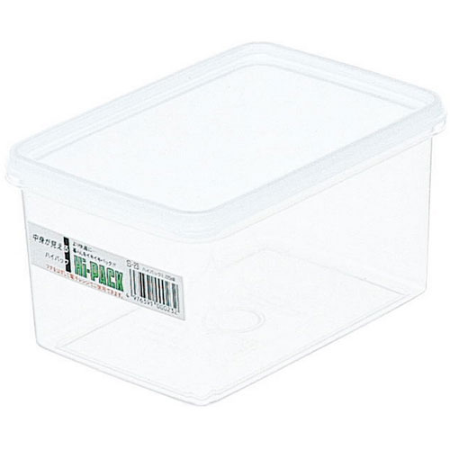 Plastic Storage Containers - エンテック シール容器 ハイパック 角型 S-23 1220ml