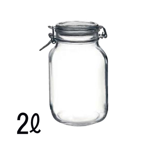 Storage Bins - ボルミオリロッコ(Bormioli Rocco) ガラス製フィドジャー 2L