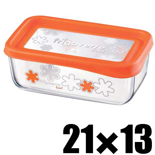 Bormioli Rocco ボルミオリロッコ フリゴベール・ファン システム 21×13 3-35160MV9 オレンジ