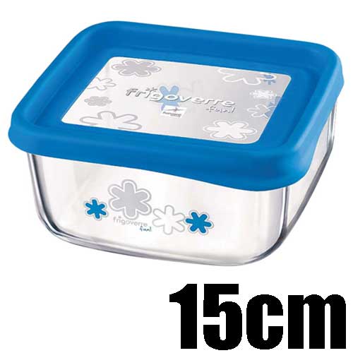 Bormioli Rocco ボルミオリロッコ フリゴベール・ファン スクエア 15cm 3-37870MQ6 ブルー