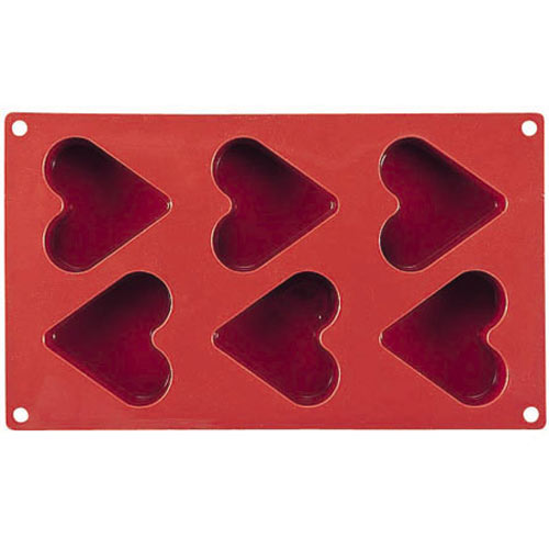 Martellato マルテラート フレキシブルノンスティックモルド SF036 65 ハート 6ヶ取