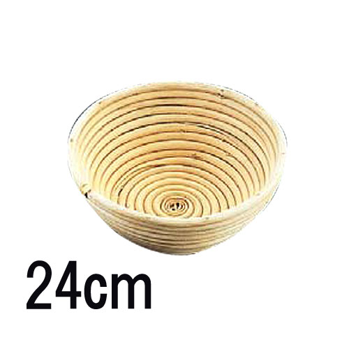 籐製醗酵カゴ(バヌトン型) 丸型 24cm 2541