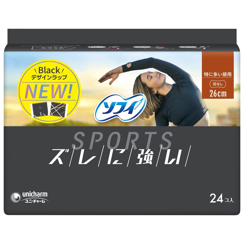 ソフィSPORTS260羽なし24枚 容量27枚 ユニ・チャーム（ユニチャーム） 生理用品