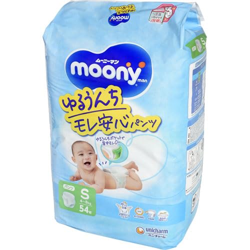 送料込み(送料650円が商品価格に含まれています)　一部地域では追加送料あり。〇商品説明植物オイル配合シートは保湿効果のあるオリーブオイルを配合し、ふわふわでやわらかい肌ざわり。⇒無添加※弱酸性シート搭載。※石油由来油剤・香料・ラテックス・合成着色料の4つの成分が無添加ムーニーマンS 54枚。常温ブラント名: ユニ・チャームメーカー名: ユニ・チャーム商品の重量: 1410 g〇商品仕様単品サイズ540×380×285(mm) 容量54マイ