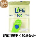 【まとめ買い】ライフ綿棒100本袋入 容量100ホン×10点セット 平和メディク 綿棒(4)