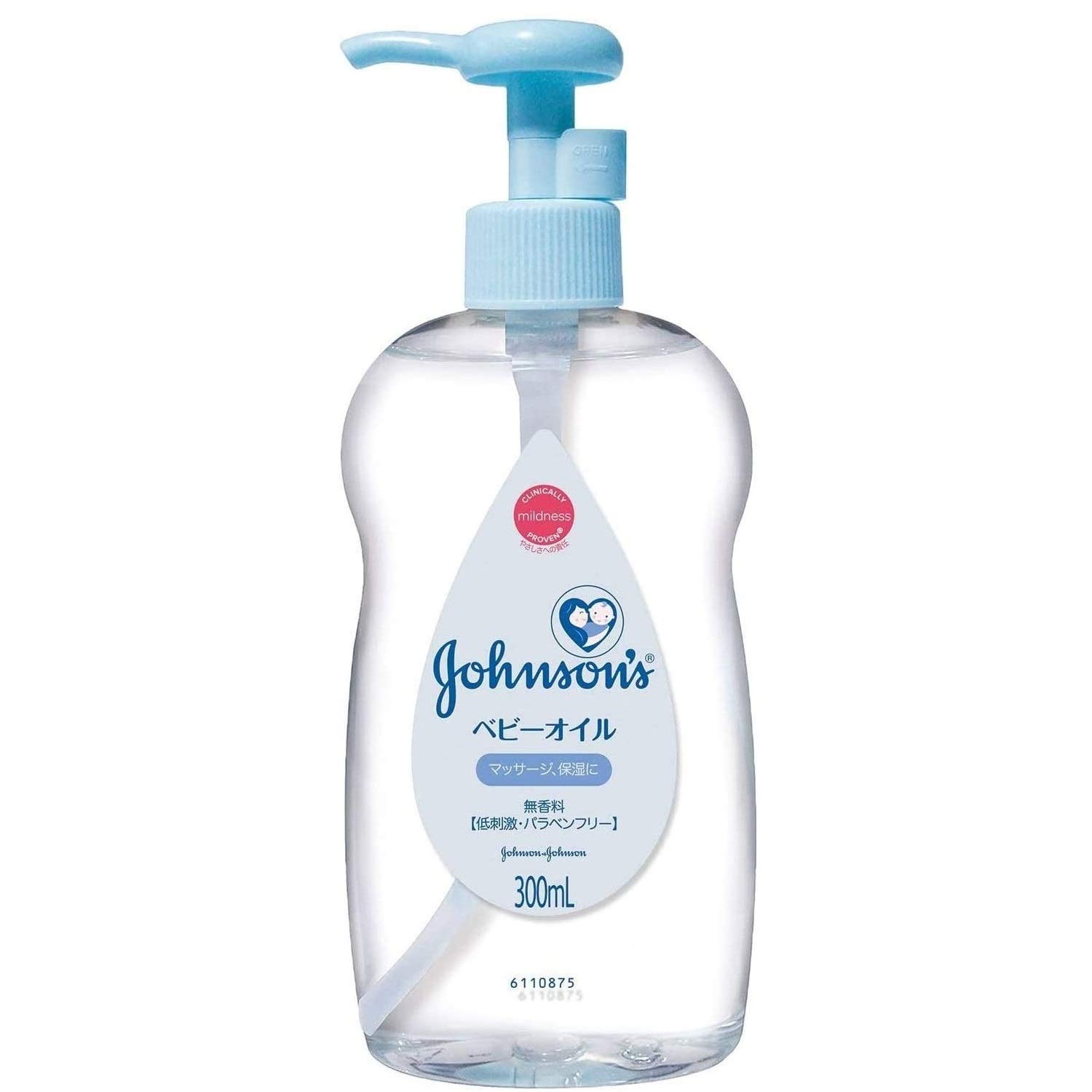 ジョンソンベビーオイル 無香性 ポンプ式 容量300ML ジョンソン&ジョンソン ベビー用品