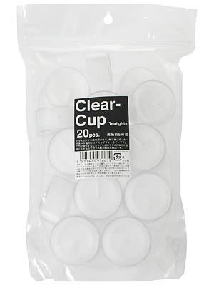 クリアカップティーライト20個入 容量400G カメヤマ ローソク