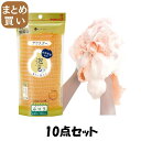 【まとめ買い】アワスターふつうオレンジ 10点セット キクロン ボディタオル・スポンジ(3)