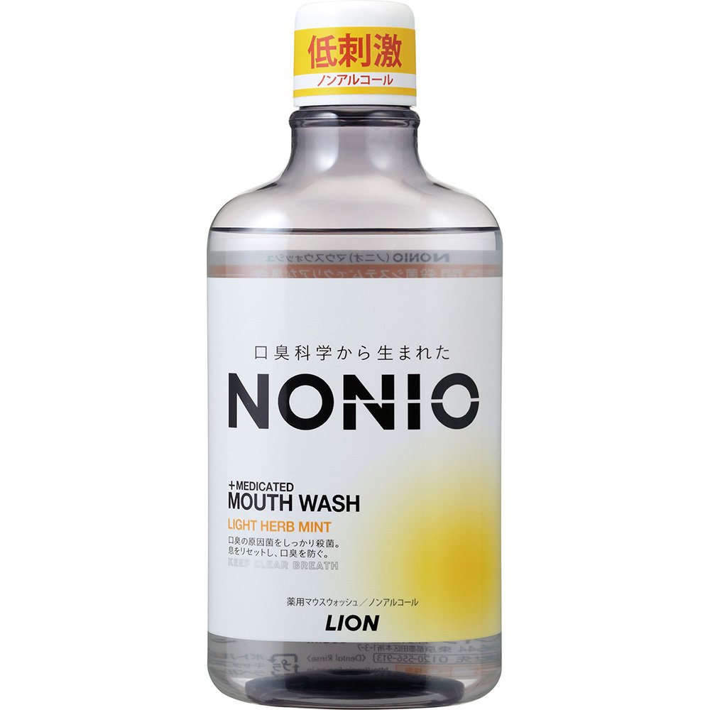 NONIOマウスウォッシュ　ノンアルコール　ライトハーブミント　600ML 容量600ML マウスウォッシュ