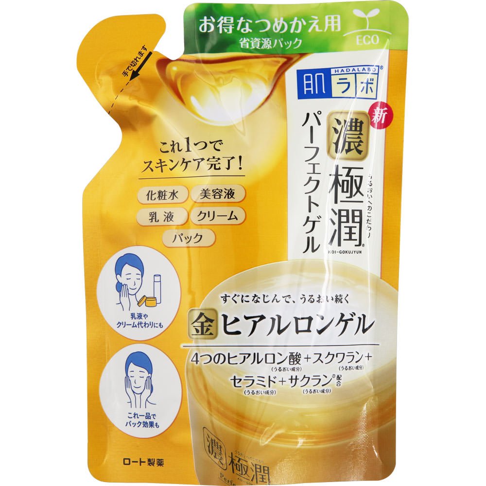 肌ラボ 極潤パーフェクトゲル つめかえ用 80g 容量80G ロート製薬 化粧品
