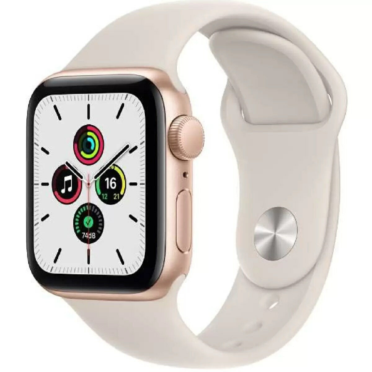 全国送料無料◎ゴールドアルミニウム Apple Watch SE GPS 40mm ゴールド アルミニウムケース スターライトスポーツバンド アップルウォッチ Apple純正品 AppleWatchSE 時計 腕時計 バレンタイン のお返しに◎ワークアウト測定 スポーツ トレーニング ランニング