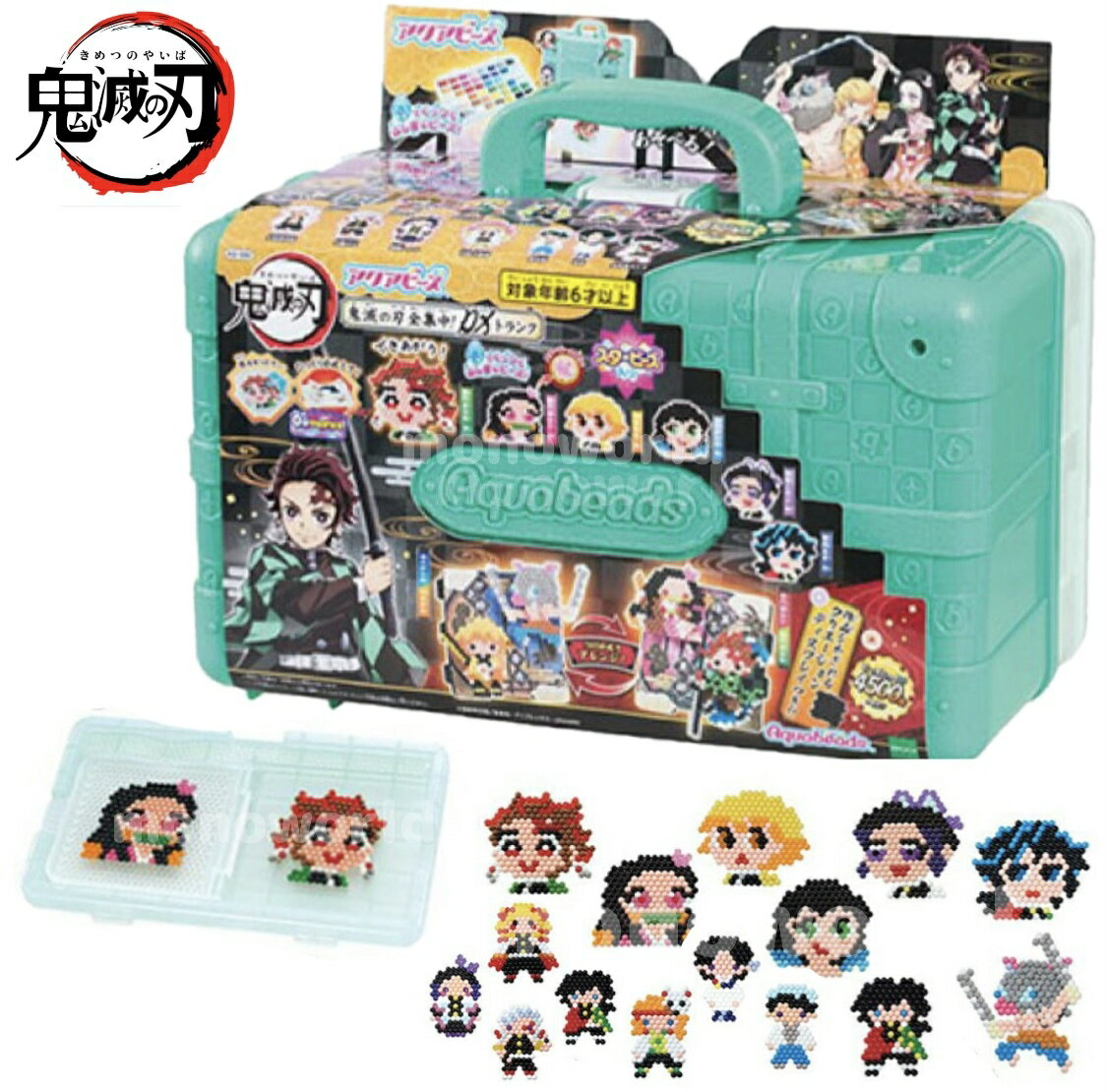 レビューキャンペーン目玉品◎当日発送品◎アクアビーズ 鬼滅の刃 全集中！DXトランク AQ-S92 アクアビーズセット アクアビーズ鬼滅 キャラクター ビーズ 工作 手作り 誕生日　炭治郎　冨岡義勇　禰豆子 善逸 伊之助 エポック社 アクアビーズ 鬼滅の刃 全集中!DXトランクのサムネイル